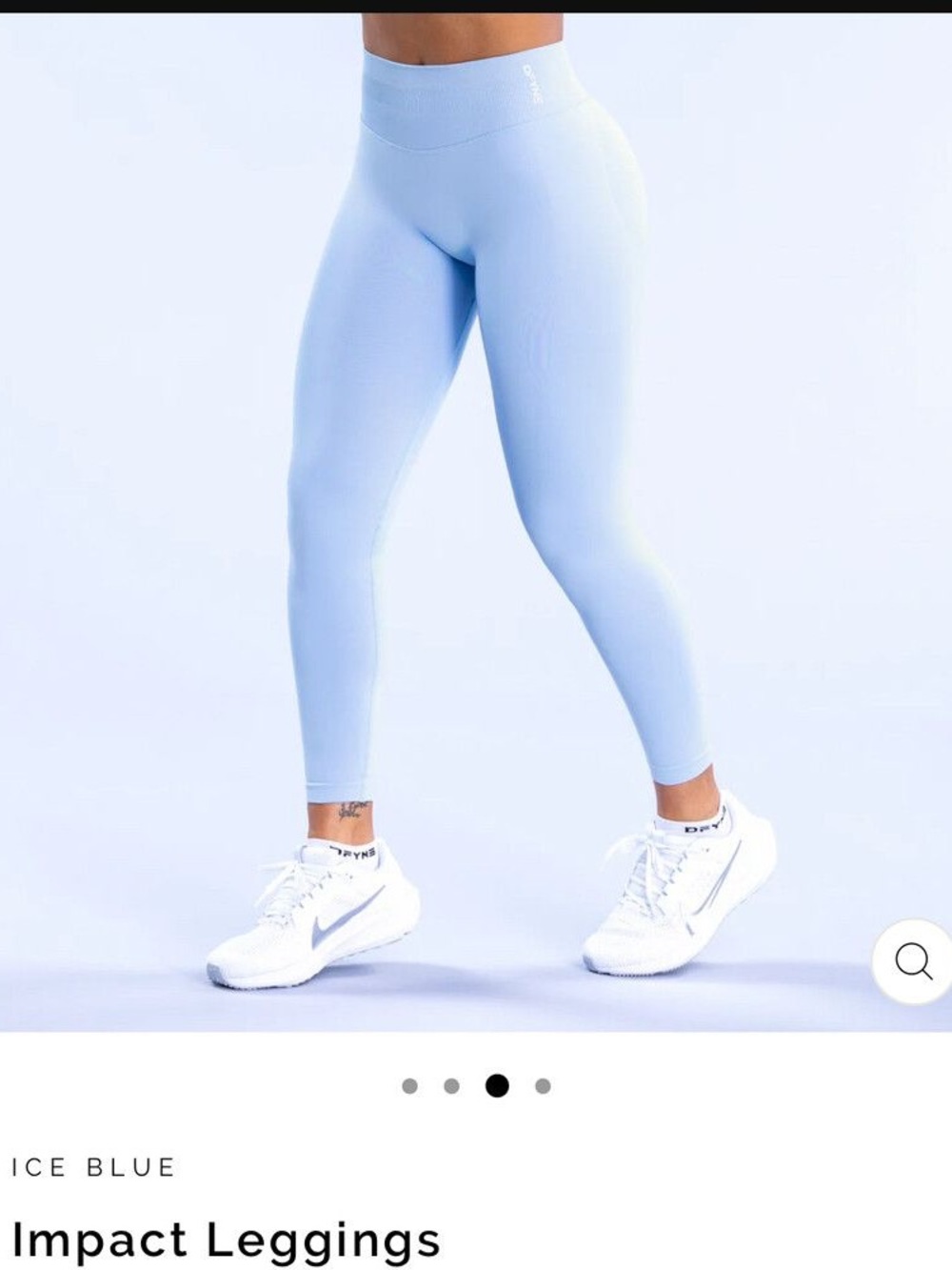Dfyne Impact Leggings - Ice Blue - Size Small